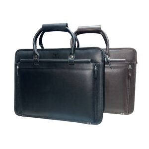 Elegant Genuine Leather Laptop Bag  Men’s Business Office Handbag